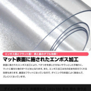 透明マット100×120 ダイニングマットビニールアクリルマット撥水