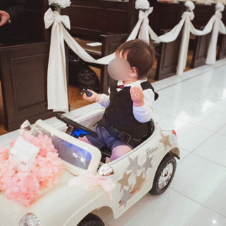 【装飾込み♡すぐ使える！】ラジコンカー　乗用　結婚式　リングボーイ　ポルシェの画像