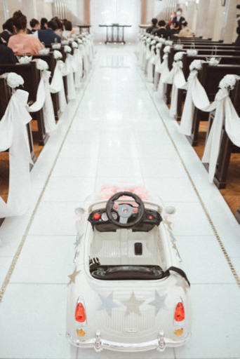 【装飾込み♡すぐ使える！】ラジコンカー　乗用　結婚式　リングボーイ　ポルシェ