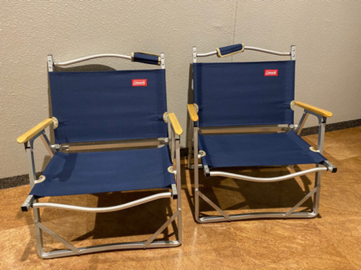 コールマン フォールディングチェア ネイビー（2脚セット）