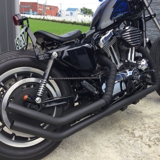ハーレー　スポーツスターXL1200 04-06 ドラッグパイプ...