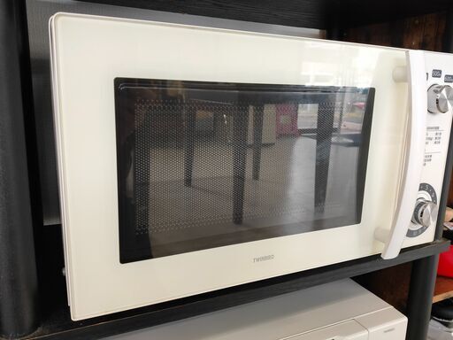 ■中古品　ツインバード フラットタイプ電子レンジ◎2017年製