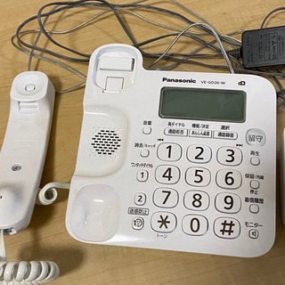 電話機 固定電話 panasonic VE-GD26-W 子機 美品