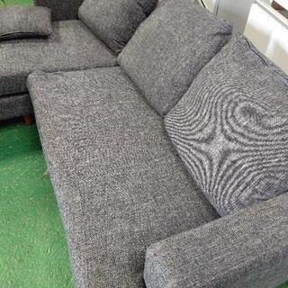 カウチソファー 3人掛け グレー系 超美品 激安品 自社配送可能