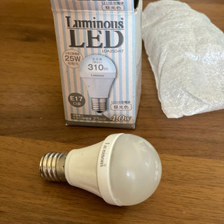 LED電球 昼光色 25W相当 E17の画像
