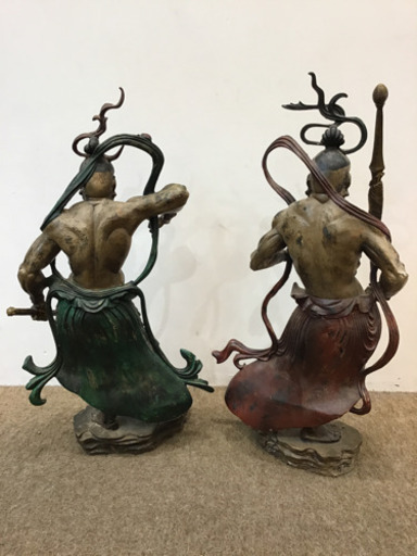 鉄製 金剛力士像 2体セット