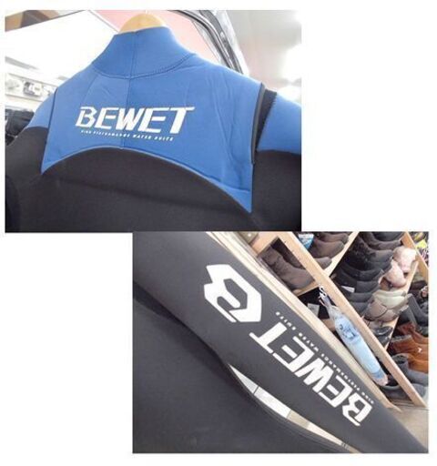 BEWET ウェットスーツ セミドライ メンズ】ML～Lサイズ相当 5mm