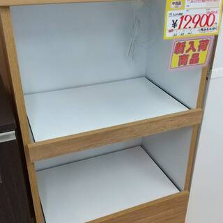 【✨おすすめ品✨】小型レンジボード 食器棚 幅60cm×奥行40cm×高さ121cm スライド棚が2つ付いて便利?