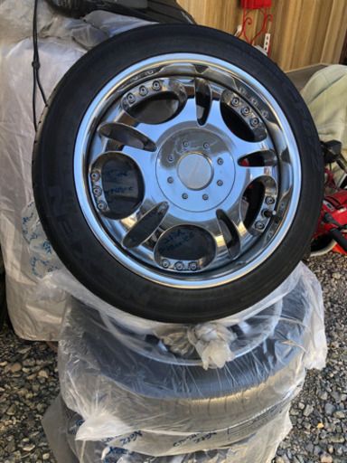 6穴　18インチ　アルミホイール　夏タイヤ付き