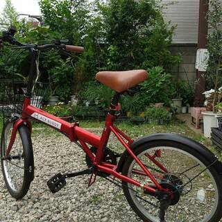 20インチ 折りたたみ 自転車 シマノ 6段変速の画像