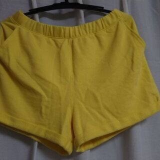 レディース パイル地ショートパンツ(黄色)