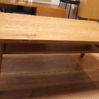 オーク無垢材オイル仕上げローテーブル unico ADDY 定価40480円