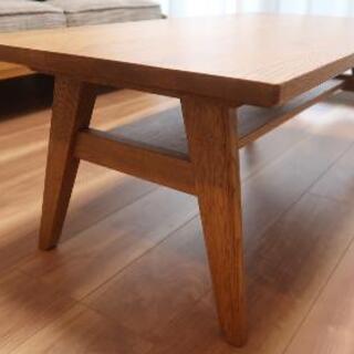 オーク無垢材オイル仕上げローテーブル unico ADDY 定価40480円