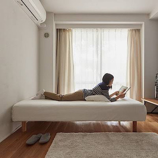 無印良品 脚付マットレス スモール 高密度ポケットコイル ベッドの画像