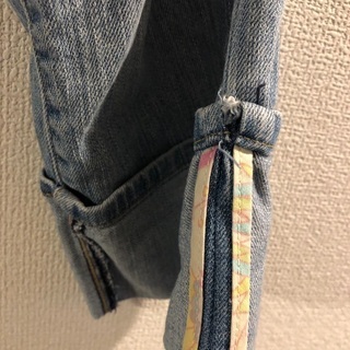 ローライズ クロップドパンツ GAP ロールアップの画像