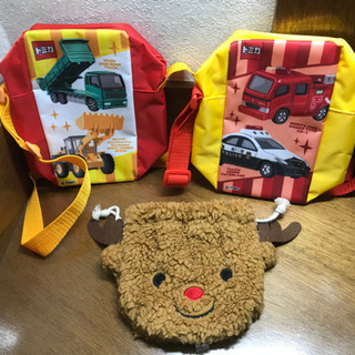 トミカ　カバン　2点セット　※トナカイ巾着のおまけ付き