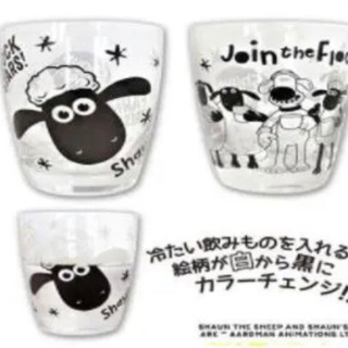 ひつじのショーンひんやりチェンジカラー２ｐグラスセット