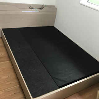 セミダブルワイド　ベッド　マットレス無し