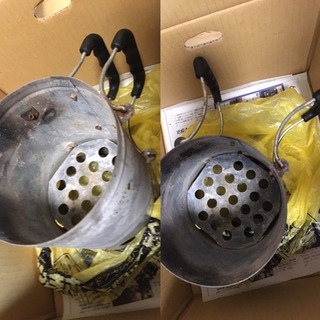 【中古】キャンプ 火おこし器 割り箸 皿 コップ うちわ 焼き網...