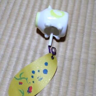 陶製涼風鈴　豚　未使用の画像