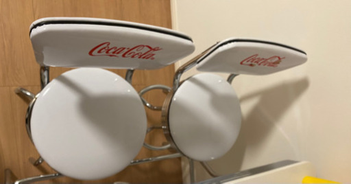 取引中　アメリカンダイナー　カウンターチェア×2(ホワイト)