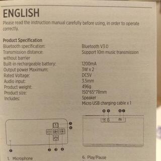 Bluetoothスピーカーの画像