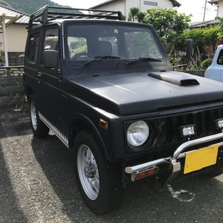 ジムニー　ターボ　JA11　ナビ・キーレス付　マットブラック　車...