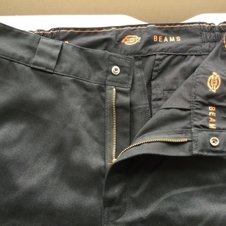 【未使用】BEAMS Dickies  黒ハーフパンツ　サイズM（74㎝）の画像
