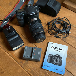 Canon eos40D  レンズ、ストロボセット