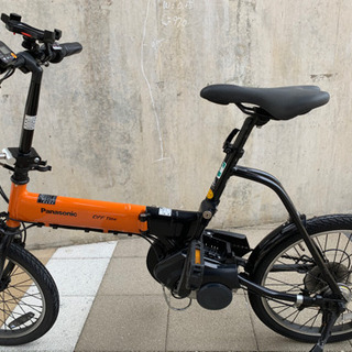 ✨折り畳み電動自転車✨美品⭐️新品サドル✨室内保管✨パナソニックビビ✨完成車配送 ✨折り畳み電動自転車✨美品⭐️新品サドル✨室内保管✨パナソニック