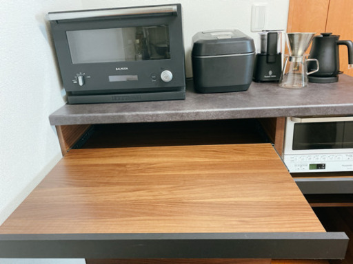 美品❗️キッチンカウンター　パモウナ　ウォールナット　120センチ　50センチ