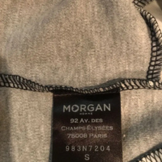 【MORGAN】パネルニットTシャツ Sの画像
