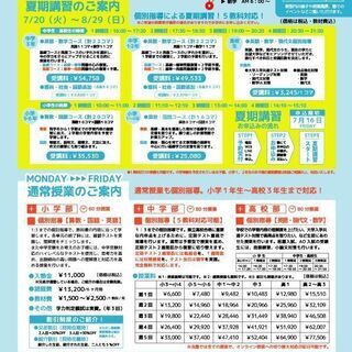夏期講習申込まじかです！の画像