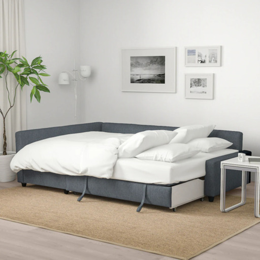 【お取引中】IKEA フリーヘーテン　ソファ　収納付き　ソファベッド
