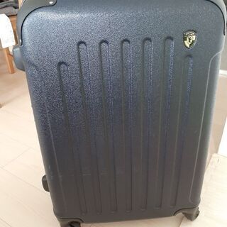 0円！！　キャリーケース　ネイビー　鍵つき　本日募集締切