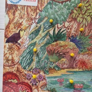 未使用 イギリス製 木製パズル　（動物柄）の画像