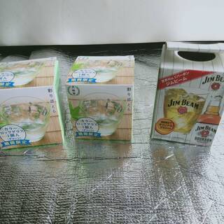 【未使用】月桂冠　カラーロックグラス ジムビーム　オリジナルグラ...
