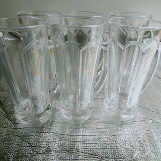 【未使用】特製角ハイボールジョッキ　380ml 6個セット　日本製ソーダガラス　直接取引歓迎　取り置き無料 愛知県岡崎市からの画像