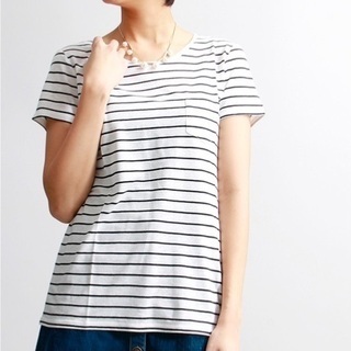 WEGO  / リネンモダールUネックTシャツ2枚組 / フリーサイズの画像