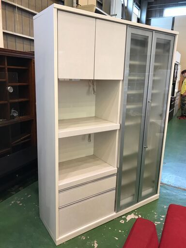 【愛品館八千代店】松田家具　4枚扉キッチンボード【愛八KT】