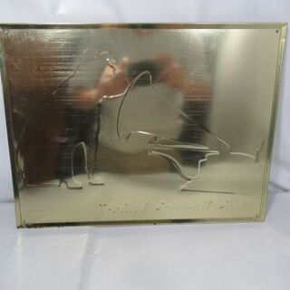 JKN2598/ブリキ看板/エンボス加工/ニッパー/犬/蓄音機/ビクター/Victor/アメリカン雑貨/中古品/の画像