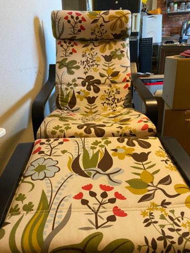 IKEAチェア ポエング オットマン付き3000円