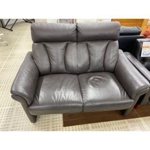 8/11【✨今だけ！引き取り限定価格　8,250円！！✨】2人掛けソファー ソファー レザー