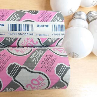 【お引き取り限定】【中古品・未使用品混在】ナショナル シリカ電球 ２０Ｗ　合計１１個の画像