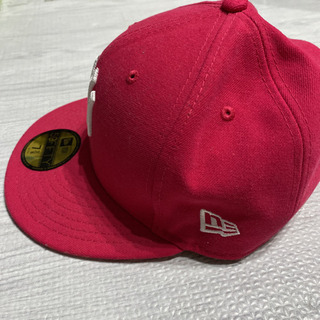 New Era ニューエラキャップ 赤　ヤンキース キャップの画像