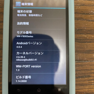 SONYウォークマンNW-F800 16GB