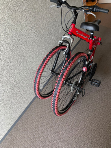 ランボルギーニ　レッド 26インチ 折りたたみ