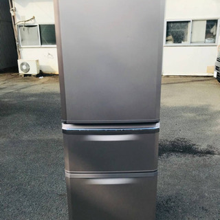 335L‼️1840番 三菱✨ノンフロン冷凍冷蔵庫✨MR-C34X-P‼️