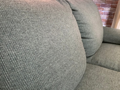 ☑️ジモ売約済み　お届け無料【ジモ割りで表価から10%オフ】極上used2人掛けソファー「キャッツ」Green エスハウス