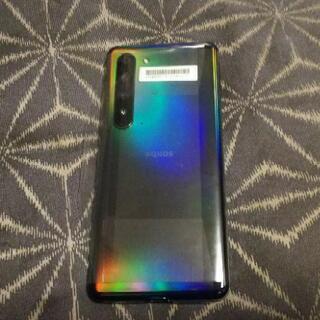 AQUOS R5G ブラックレイ 新品同様 SIMロック解除 おまけ付きの画像